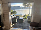 Blick aus dem Haus am Flekkefjorden