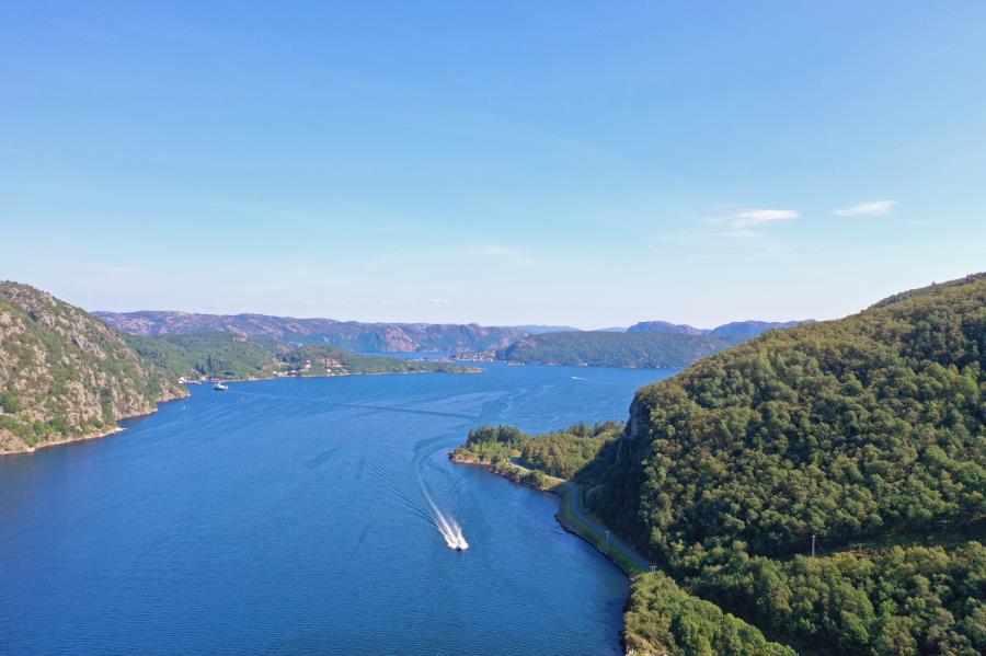 Blick in Richtung Strandsfjorden-Abelnes