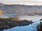 Blick auf Stolsfjorden Herbstbild