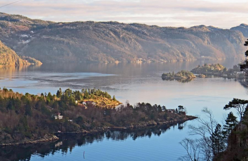 Blick auf Stolsfjorden Herbstbild