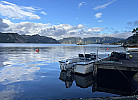 der Steg vor dem Ferienhaus am Flekkefjorden