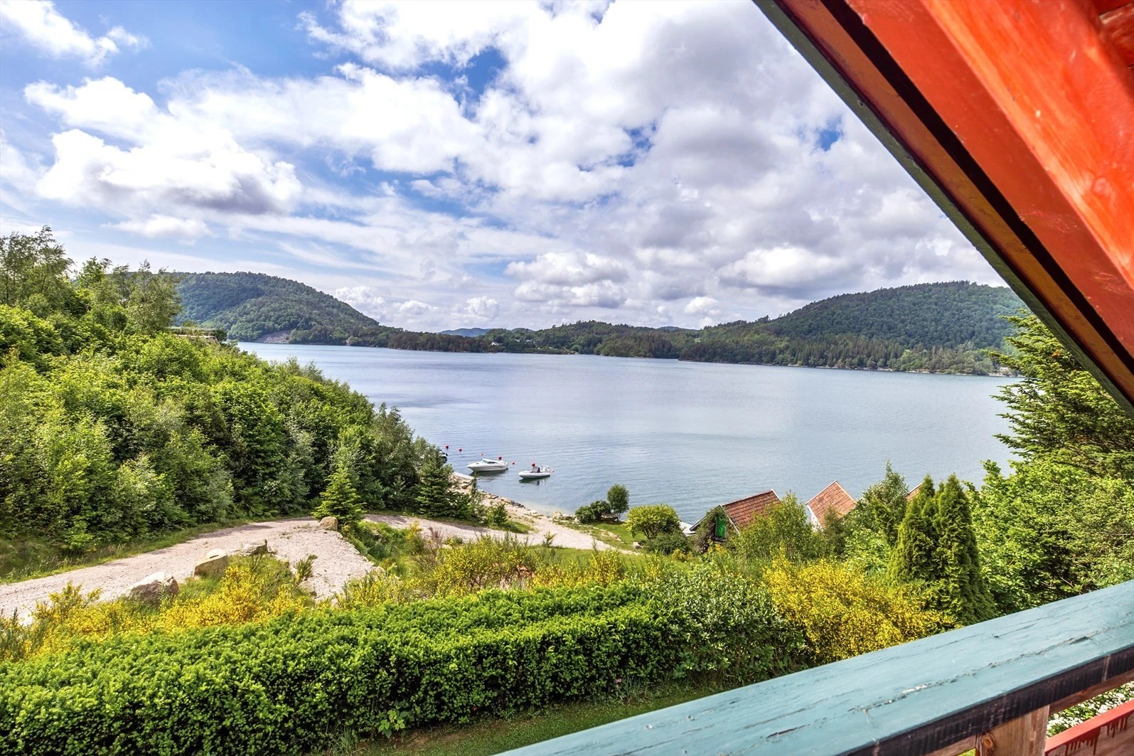 Blick vom Balkon