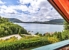 Blick vom Balkon
