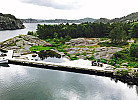 Grillinsel Gyrahavn (nördlich über der Insel Horsholmen)