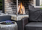 Auf der Innenhofterrasse, Feuerstelle