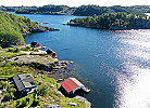 Blick aufs Bootshaus