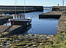 Hafen Jölle unterhalb des Hauses