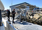 die neue Tankstelle für Boote in Kirkehavn