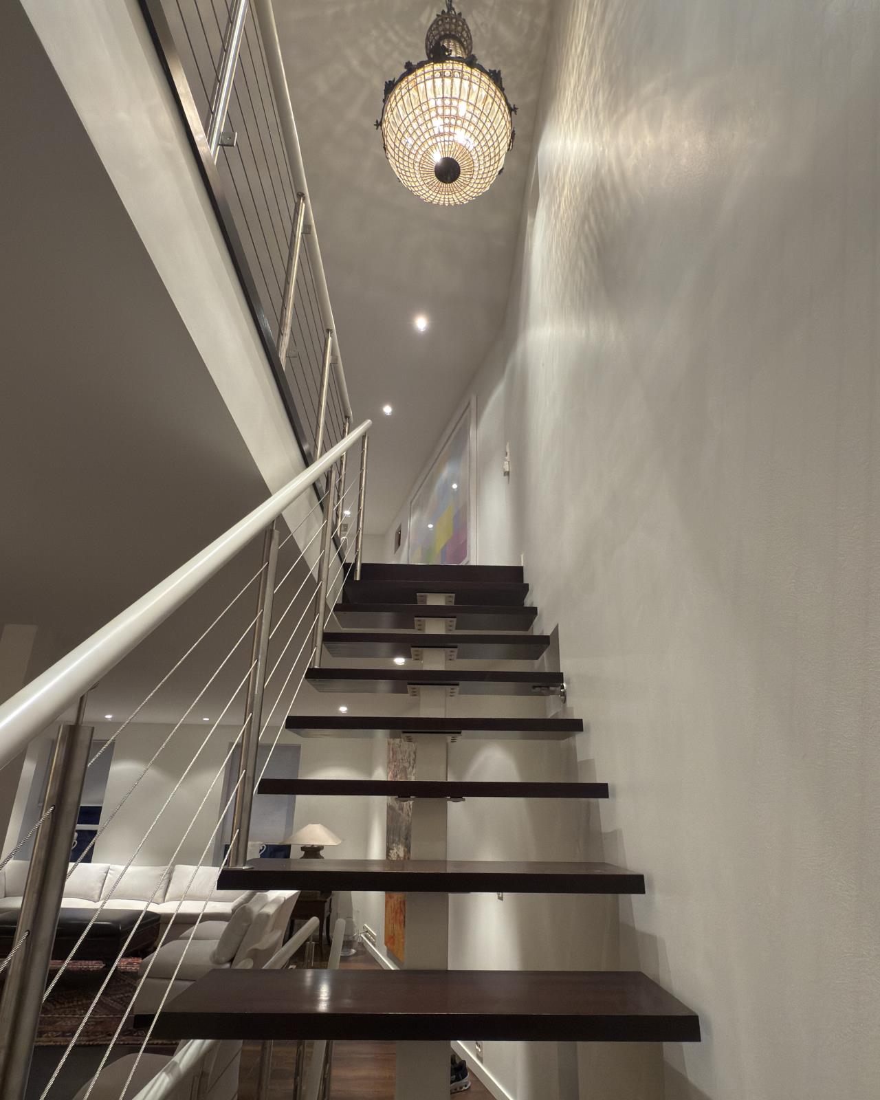 Aufgang zur Lounge mit Dachterrasse