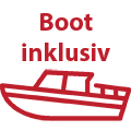 Unterkunft  inkl. Boot